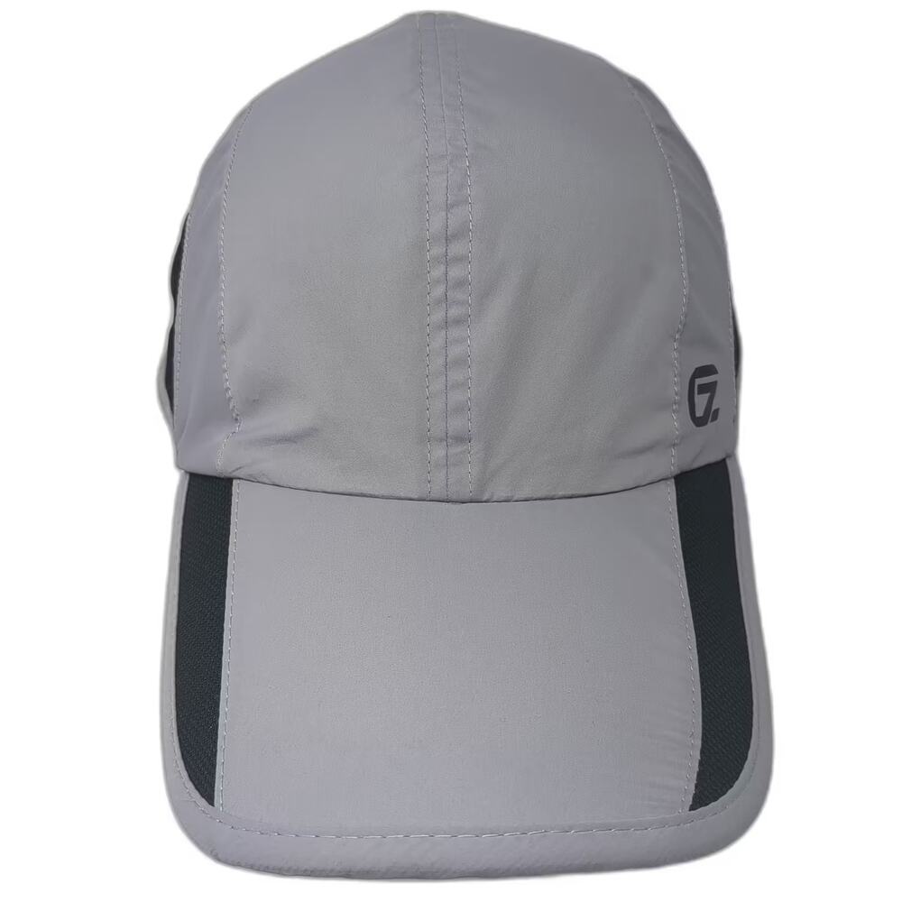 Gadiemkensd Baseball Cap Gray Black OS Slideback Mesh Performance Running Hat